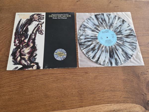 Depeche Mode Shake the Disease 1985 Mute Records 126.828 Remixed Extended Version Mehrfarbiges Vinyl(Grey Marbled) Deutsche Pressung NM/VG+